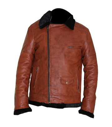 Aviator B3 Warm, Fur Lined Bomber Sheepskin Leather Jacket